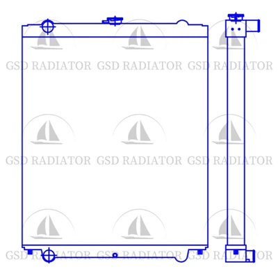 Visokokvalitetni hitachi bager ZAX360 radijator